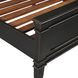 Trento Distressed Black King Panel Bed