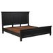 Trento Distressed Black King Panel Bed