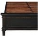 Trento Distressed Black Queen Panel Bed