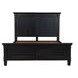 Trento Distressed Black Panel Bedroom Set
