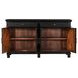 Trento Distressed Black 4 Door Sideboard