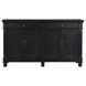 Trento Distressed Black 4 Door Sideboard