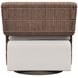 Maldives White Performance Fabric Outdoor Swivel Chair