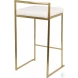 Fuji 26" Gold And White Bar Stool Set of 2