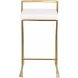 Fuji 26" Gold And White Bar Stool Set of 2