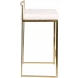 Fuji 26" Gold And White Bar Stool Set of 2