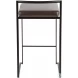 Fuji Black and Brown Counter Stool Set of 2