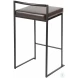 Fuji Black and Brown Counter Stool Set of 2