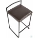 Fuji Black and Brown Counter Stool Set of 2