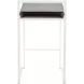 Fuji White and Black Counter Stool Set of 2