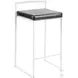 Fuji White and Black Counter Stool Set of 2