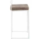 Fuji White and Brown Cowboy Counter Stool Set of 2