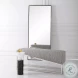 Pinnacle Gray and White Bench