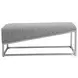 Pinnacle Gray and White Bench