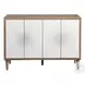 Thera Matte White 4 Door Accent Cabinet