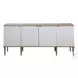 Tightrope neutral Oak Ceruse 4 Door Accent Cabinet