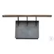 Vessel neutral and Gunmetal Console Table