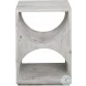 Orlanza Distressed Ivory Side Table