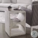 Orlanza Distressed Ivory Side Table