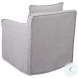Welland Ivory and Warm Gray Swivel Chair