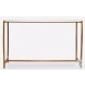 Affinity Antique Gold And White Marble Console Table