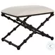 Steele Crisp White Small Bench