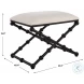 Steele Crisp White Small Bench