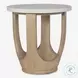 Tatli Light Oatmeal And Natural Ivory Side Table