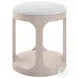 Dennen Off White Ottoman