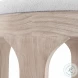 Dennen Off White Ottoman