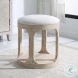 Dennen Off White Ottoman