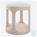 Dennen Off White Ottoman