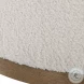 Coral Reef White Swivel Ottoman