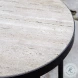 Savery Matte Black And Natural Side Table