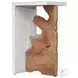 Blends Wood Tone And Aged White Accent Table