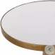 Carys Natural And Antique Brass Accent Table