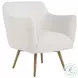 Kavik White Swivel Chair