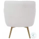 Kavik White Swivel Chair