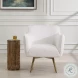 Kavik White Swivel Chair