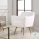 Kavik White Swivel Chair
