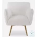 Kavik White Swivel Chair