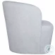 Dune Light Cloud Blue Barrel Swivel Chair