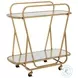 Swain Antique Brass Serving Cart