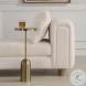 Rani Plated Brushed Brass Drink Table