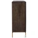 Marionis Ebony And Sleek Gold 2 Door Mindi Accent Cabinet