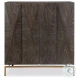 Marionis Ebony And Sleek Gold 2 Door Mindi Accent Cabinet