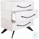 Sufi White And Black 3 Drawer Chest
