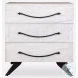 Sufi White And Black 3 Drawer Chest