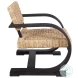 Rehema Natural And Rich Black Accent Chair