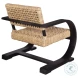 Rehema Natural And Rich Black Accent Chair
